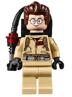 LEGO Minifigure-Dr. Egon Spengler, Printed Arms - with Proton Pack-Ghostbusters-gb012-Creative Brick Builders